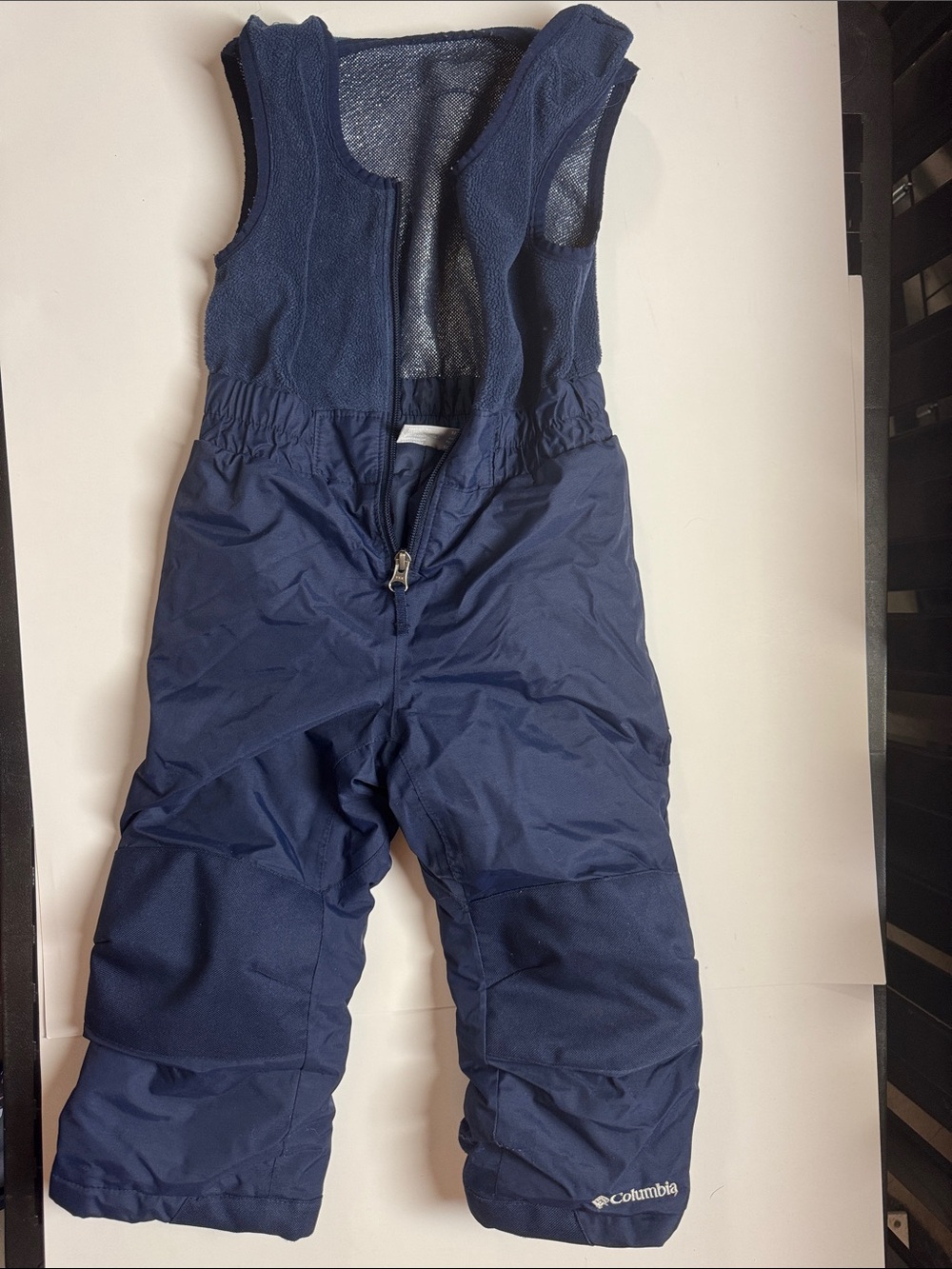 Columbia Kids Navy Blue Fleece Top Insulated Snow Bibs 3T